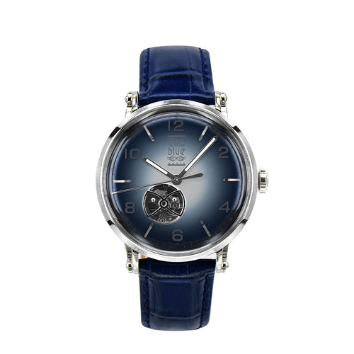 Adrien Automatic Watch Blue Background