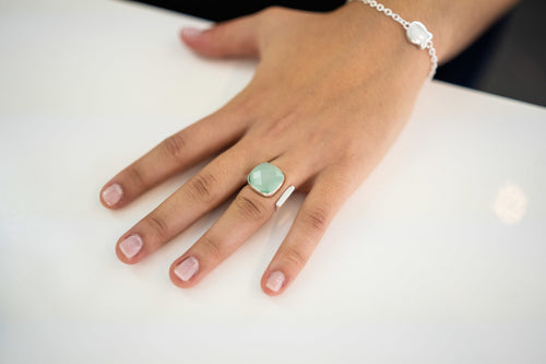 Bague La Pompadour Calcédoine