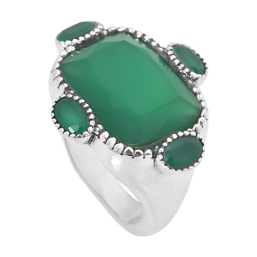 Frida Green Onyx Ring