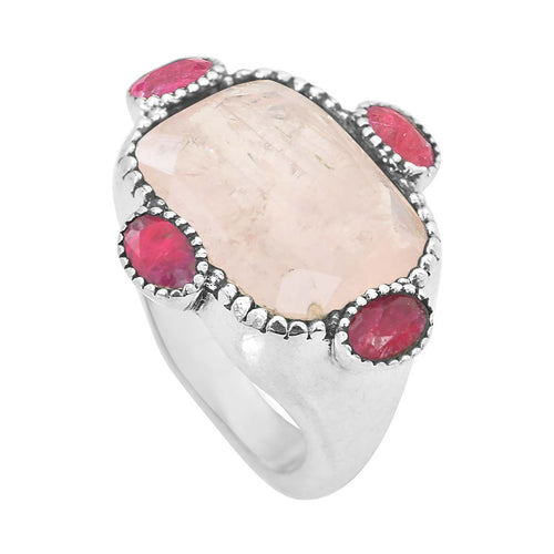 Frida Ruby Rose Quartz Ring