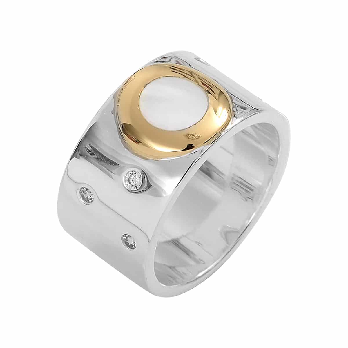 Bague Médicis Bicolore – Clio Blue Bijoux