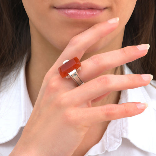 Bague Neela Cornaline