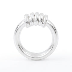Bague Sabbia & Lucido Argent