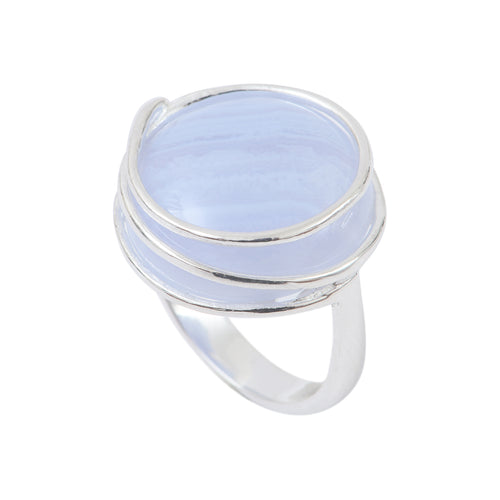 Chalcedony Swirl Ring