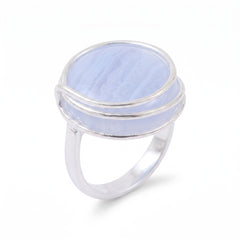 Chalcedony Swirl Ring