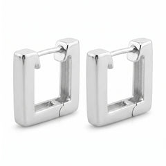 Square Hinged Hoop Earrings