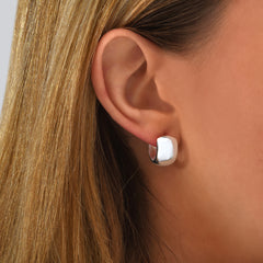 Créoles Charnières Larges et Bombées