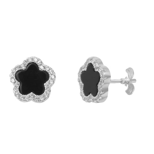 Archiduchess Black Agate Earrings