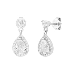 Boucles d'oreilles blanches Naida
