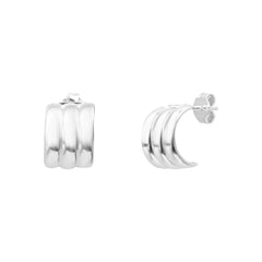 Zephyra silver earrings