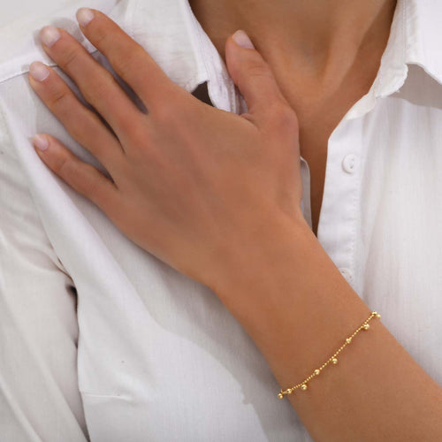 Paco Gold Ball Bracelet