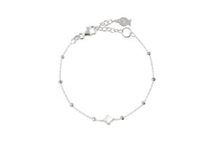WHITE CROSS BRACELET