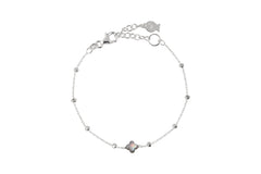 WHITE CROSS BRACELET