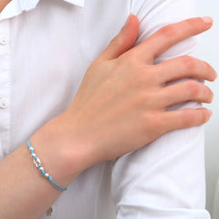 Coffee Bean Link Bracelet