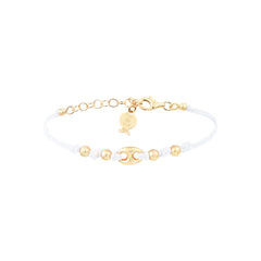 Gold Coffee Bean Link Bracelet