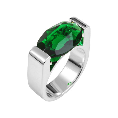 Joséphine Green Crystal Ring