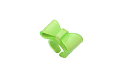 Bague Maia taille ajustable en acétate noir