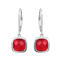 Boucles d'oreilles Sissi Rouge Rubis