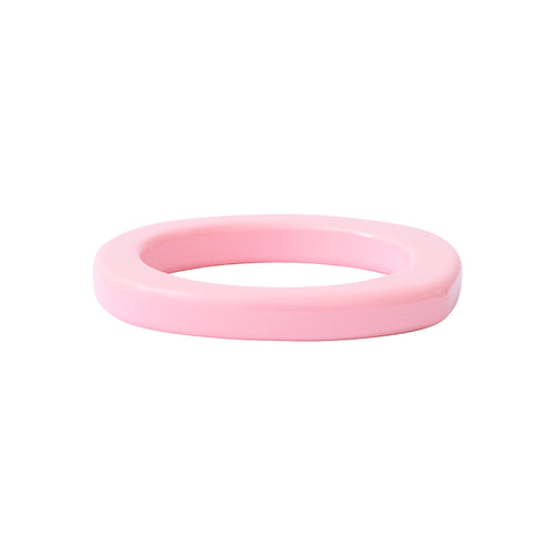 Bracelet jonc Lara en acétate rose