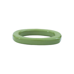 Bracelet jonc Lucy en acétate vert olive