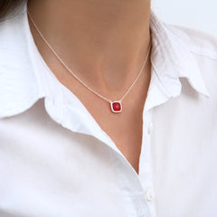Collier Sissi Rouge Rubis