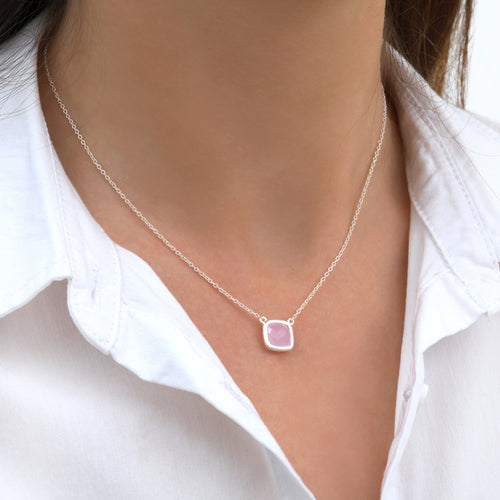 Collier Sissi Rose Quartz