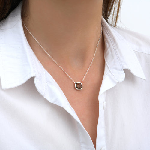Collier Sissi Smoky Quartz