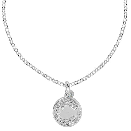 Collier Diamond Fish