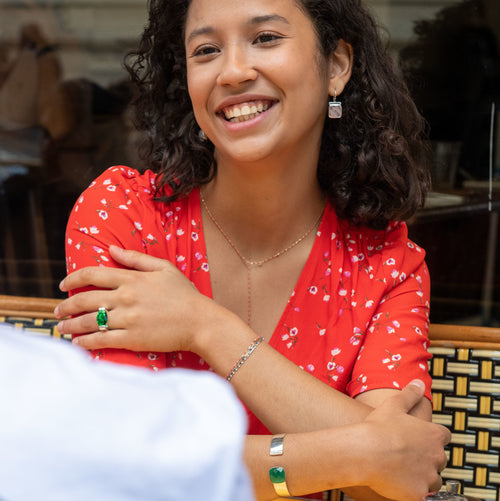 La Pompadour Green Onyx Bracelet