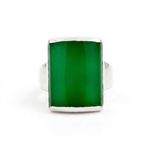 Bague Chevalière Onyx Vert