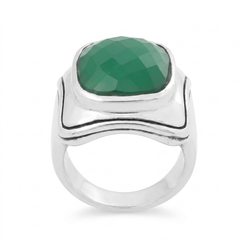 Chevalière Frida en Onyx Vert