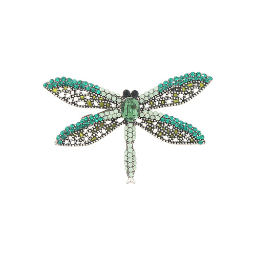 Broche Libellule Verte