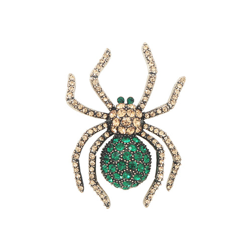 Green Spider Brooch