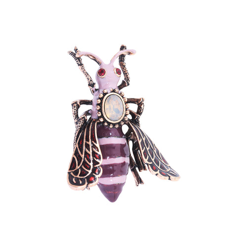 Purple Cicada Brooch