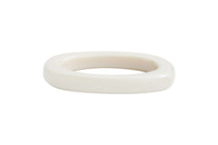 Cream acetate bangle