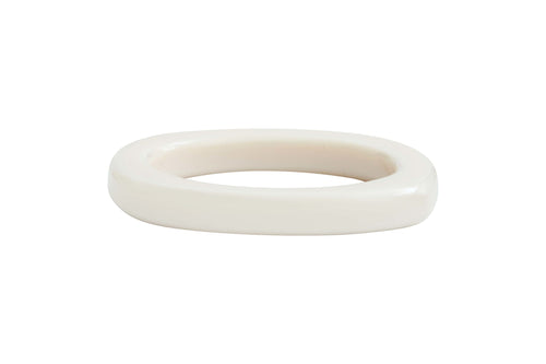 Bracelet jonc acétate crème