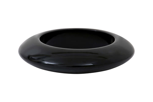 Black acetate bangle