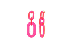 Acrylic steel earrings