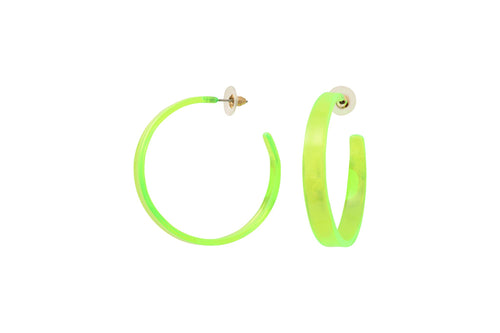 Acrylic steel earrings