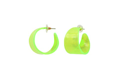 Boucles d'oreilles acrylique acier