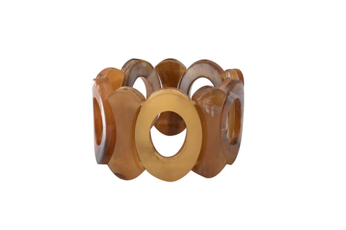 Horn-style acetate bracelet