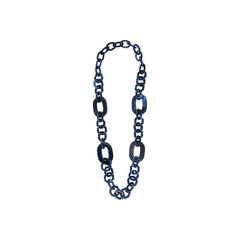 Seventies Brown Acetate Long Necklace