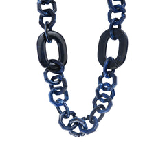 Seventies Brown Acetate Long Necklace