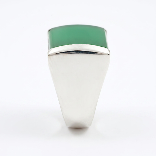 Bague Chevalière Onyx Vert