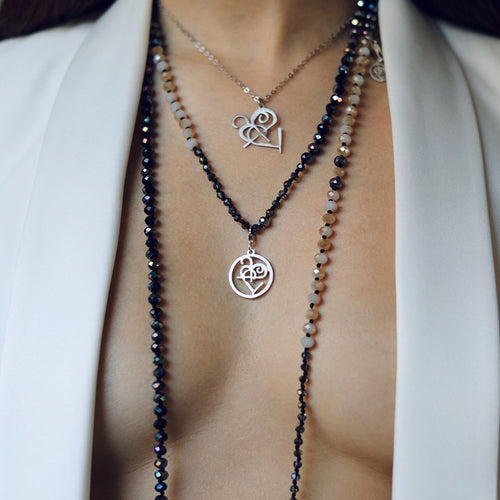 Crystal Necklace Art Symbol