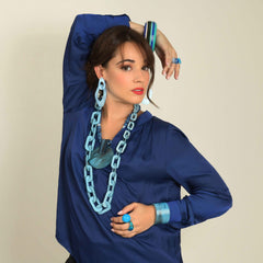 Mina acetate necklace