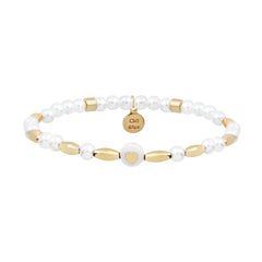 Bracelet Love Gold Blanc