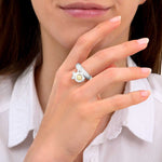 Bague Pampille Poisson Boule Dorée