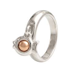 Bague Pampille Poisson Boule Rose