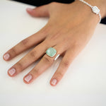 Bague La Pompadour Calcédoine
